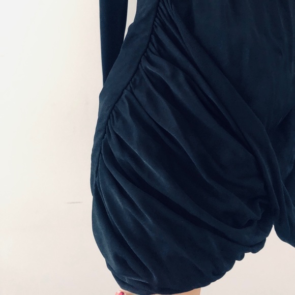 BCBG Bodycon Mesh Mini Black Dress - Picture 9 of 9